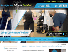 Tablet Screenshot of integratedfitnesssolution.com